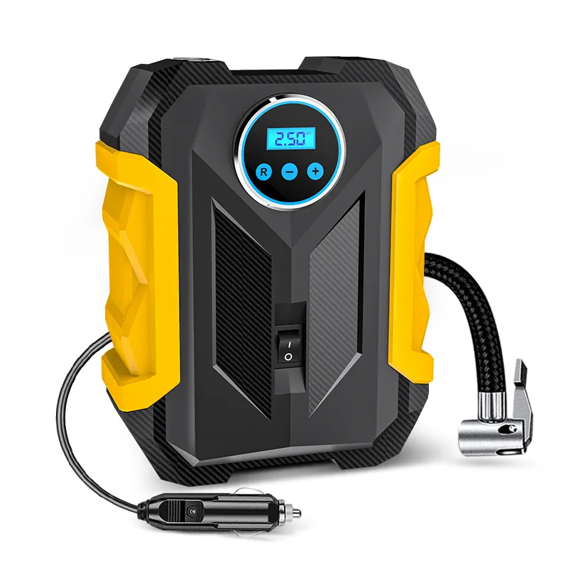 Digital Air Compressor for Car Auto Pump Portable TireInflator with LED Light DC 12V