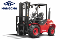 Montacargas Todoterreno Hangcha de 2.5t/3t/3.5t 2WD, Montacargas Diésel de Servicio Pesado con Freno Húmedo para Manejo Agrícola