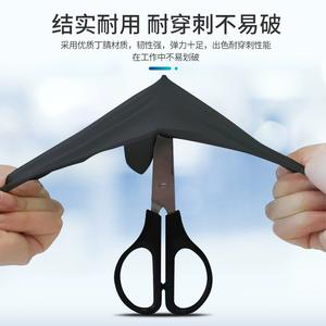 Gants en nitrile jetables Inco Medical pour la manipulation des aliments, épaissis, noirs, sans poudre, texture grainée aux doigts - Product Image 3