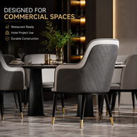 Chaises de restaurant de luxe, fauteuil rembourré haut de gamme avec surpiqûres pour hôtel, café, bar, cantine, salon, cuisine, pizzeria