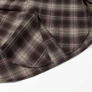 TAOP&ZA Nouvelle Collection Printemps 2026 <span class=keywords><strong>Chemise</strong></span> à <span class=keywords><strong>Carreaux</strong></span> Femme Tendance Polyvalente Ample à Col et Manches Longues avec Ceinture 3020 - Product Image 6