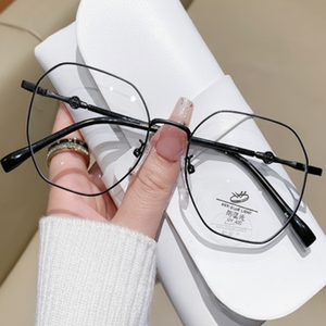 Luce blu X-1530 che blocca gli occhiali in acciaio Hexa Point montatura in oro occhiali di protezione per gli occhi per gli uomini e le donne - Product Image 1