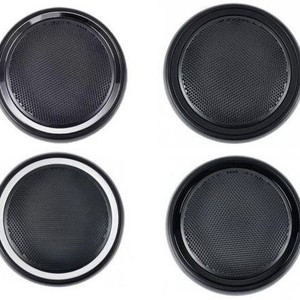 <b>Speaker</b> Covers For 2008-2015 Bmw <b>Mini</b> R Series R55 R56 R57 R58 R59 Abs Grille Black Silver - Product Image 1