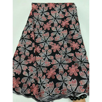 Tissu en dentelle guipure, tissu en dentelle de tulle français, tissu en voile suisse floral de haute qualité, tissu Lafaya pour la couture