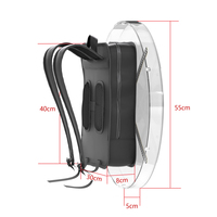Ventilateur LED holographique 3D de 52 cm avec sac à dos mobile pour équipement publicitaire