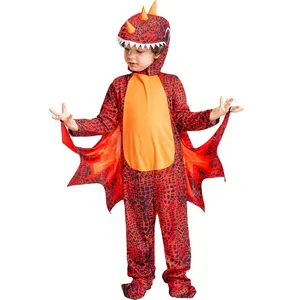 Morph Kostuums Red Fire Kids Dinosaurus Kostuum Jongens En Meisjes Halloween Kostuum