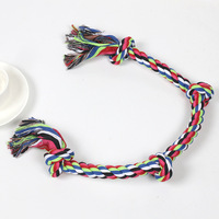 Corde en coton robuste et durable pour chiens à mâcher agressifs, jouets de nettoyage des dents pour grands chiens, jouet interactif de tirette, lot de 2