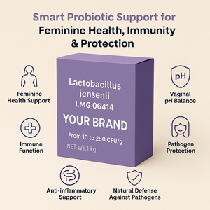 Lactobacillus jensenii LMG 06414 THT 032501 Poudre probiotique de 10 à 250 UFC/g pour une utilisation de qualité alimentaire et de supplément de santé - Product Image 2