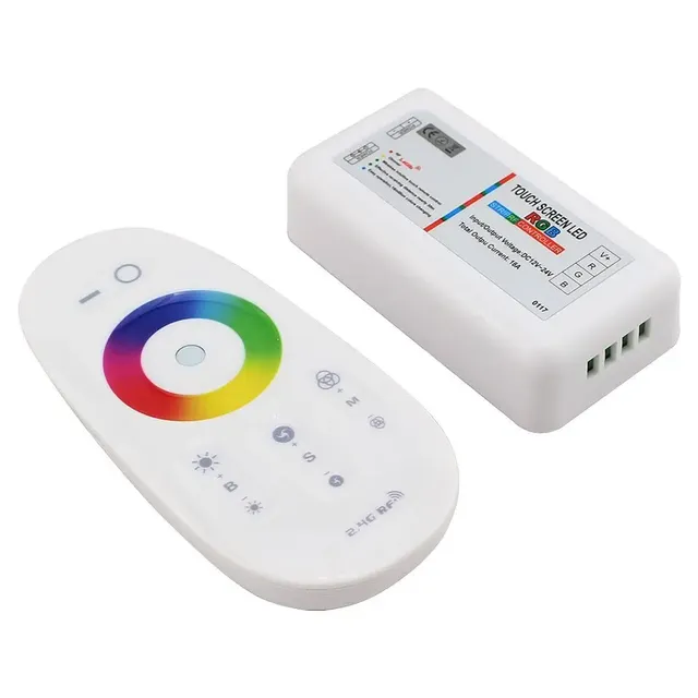 ESann DC12-24V 2.4G Wireless Touch Remote RF RGB Led Controller for SMD5050 SMD2835 RGB LED Strip Light