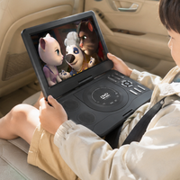 Lecteur DVD portable HD avec télécommande, lecteur CD portable pour voiture et divertissement familial, prend en charge l'extension USB