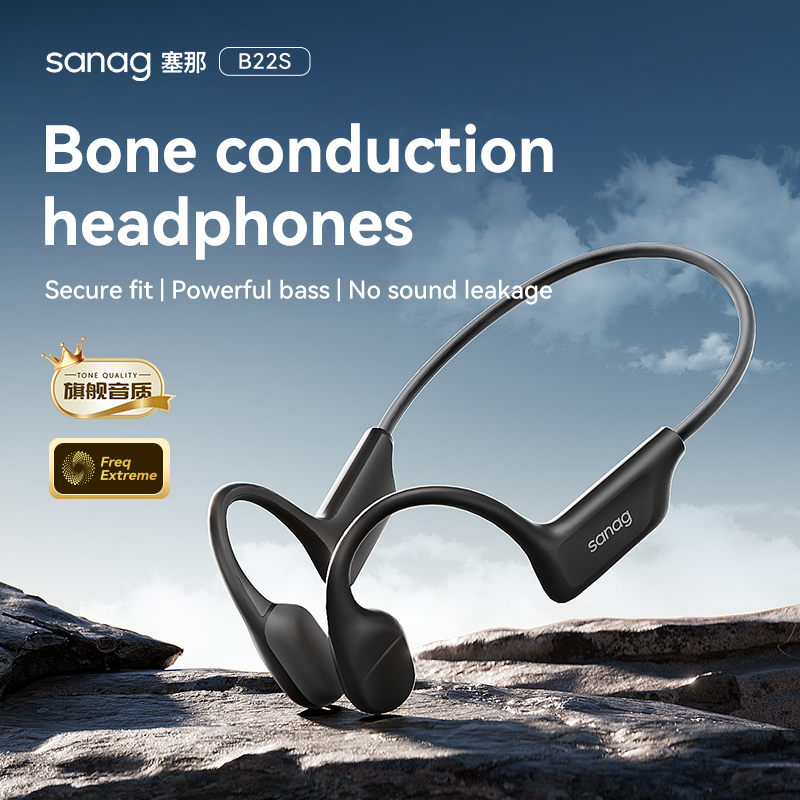 ORANGLES Sanag B22S Bone Conduction Wireless Headphones | Bluetooth 5.3, Open-Ear Sport Earbuds, IPX5 Sweatproof, Dynamic Bass (2025) - high resolution display - exposing craftsmanship - Image 2 of 6 | built for everyone | Sanag B22S Bone Conduction Wireless Headphones | Bluetooth 5.3, Open-Ear Sport Earbuds, IPX5 Sweatproof, Dynamic Bass (2025) for sale Georgia | Free Shipping ORANGLES