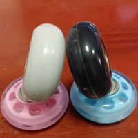 Roulettes universelles silencieuses en PU de 50 mm² à rangée unique pour chaussures de roller et valises