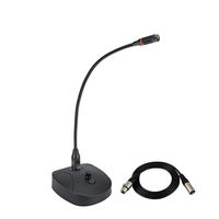 Microphone de conférence professionnel léger et portable à condensateur cardioïde, micro de bureau flexible à col de cygne filaire