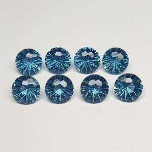 Prix de gros Nouvelles tendances Saphir de laboratoire rond 10 mm 4,50 carats Qualité supérieure Coupe Feu d'artifice Pierre précieuse en vrac - Product Image 3