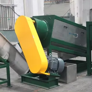 Full Automatic PP PE Washing Machine For Waste Plastic With Crusher