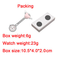 Nouvelle montre infirmière portable en acier inoxydable, motif cœur d'ange, à quartz, pour femme, avec clip broche, montre à accrocher pour médecin, chiffres arabes