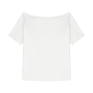 เสื้อยืดผู้หญิงผ้าฝ้ายคุณภาพสูง ทรงหลวม ไม่มีปก แข<span class=keywords><strong>น</strong></span>สั้น แบบเรียบง่าย สไตล์แฟชั่<span class=keywords><strong>น</strong></span> ผลิตจำ<span class=keywords><strong>น</strong></span>วนมาก เป็นมิตรกับสิ่งแวดล้อม - Product Image 4