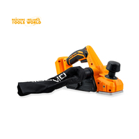 Raboteuse électrique sans fil professionnelle DINGQI 18V pour menuisier, machine à bois, outils électriques, raboteuse manuelle