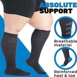 Bas de contention médical professionnel en Spandex/<span class=keywords><strong>Nylon</strong></span> pour varices, compression 23-32 mmHg, anti-œdème, pour femmes matures - Product Image 4