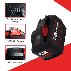 Milwaukee <span class=keywords><strong>M</strong></span> 18S Pil 48-11-1850 48-11-1860 ile uyumlu 18V 12.0Ah Yüksek Çıkışlı Yedek Pil, Milwaukee 18V Aletleriyle Uyumlu - Product Image 2