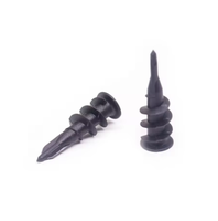 Punta de barrena en espiral atornillada Autoperforante Cabeza ovalada métrica Zinc plateado M2.5 Anclajes de plástico para paneles de yeso Tornillos de nailon Níquel ISO