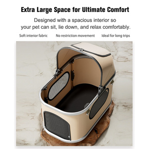 Poussette pour animaux de compagnie 2 <span class=keywords><strong>en</strong></span> 1 de qualité supérieure, légère, pliable <span class=keywords><strong>en</strong></span> un clic, avec poche de rangement, pour <span class=keywords><strong>chien</strong></span> et chat, pour les activités quotidiennes <span class=keywords><strong>en</strong></span> plein air - Product Image 2