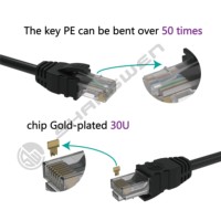 Cable Ethernet de red Cat5E 26awg UTP OEM Pure Cooper Soft RJ45 cobre desnudo 4 pares CE 100% cobre libre de oxígeno Cat5e UTP