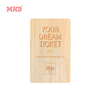 Carte-cadeau en bois de centre commercial découpée au Laser, carte en bois vip business