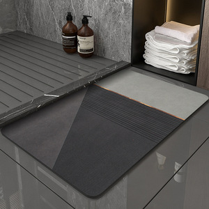 Tapis <span class=keywords><strong>de</strong></span> <span class=keywords><strong>Bain</strong></span> <span class=keywords><strong>de</strong></span> Luxe en Gros, Absorbant l'Eau, Minimaliste, Séchage Rapide, Tapis <span class=keywords><strong>de</strong></span> Sol <span class=keywords><strong>Antidérapant</strong></span> en Diatomite pour Entrée <span class=keywords><strong>de</strong></span> Maison - Product Image 3