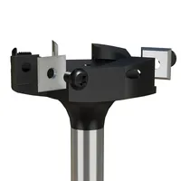 1 pièce Fraise de surfaçage CNC 8 12 12.7mm, type insert, pour le fraisage de faces de spoilboard, le fraisage de planches et le rainurage du bois