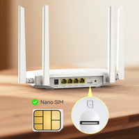 Routeur 4G LTE LB-LINK CPE450AX avec emplacement Nano SIM, WiFi6 AX300, fonction VoIP, 150 Mbps, 2.4G, routeur domestique haute vitesse