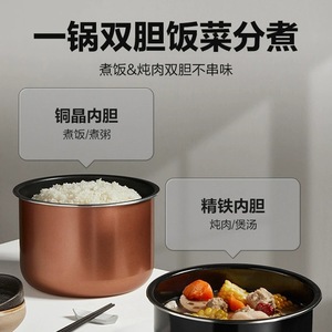 Supor Electric Pressure <b>Cooker</b> 6L Stainless Steel <b>Multi</b> <b>Function</b> One Touch Operation Cooking Time Presetting - Product Image 3