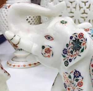 ANURAG HANDICRAFT High Quality Handcrafted Marble <b>Elephant</b> Statue Animal Figurine Home <b>Decoration</b> Vastu Feng Shui Gift India - Product Image 5