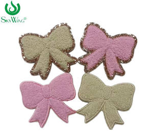 도매 쉐닐 자수 패치 리본 하트 별 꽃 무지개 디자인 의류 셔츠 가방 액세서리 청바지 모자용 아이언 온 와펜 - Product Image 3