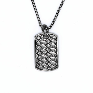yunnique Titanium Steel Skull <b>Dog</b> <b>Tag</b> Necklace Unisex Geometric Pendant Fashion Jewelry - Product Image 5