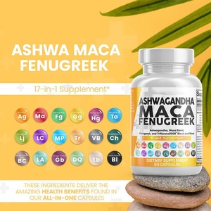 Cápsulas de Raíz de Maca 17 en 1, Cápsulas de Raíz de Maca y Ashwagandha Crudas, Suplemento Natural de Ginseng para Adultos para Controlar el Estrés y el Estado de Ánimo - Product Image 4