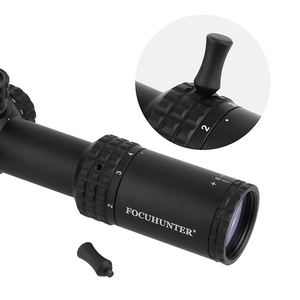 FOCUHUNTER 1-6X24E 1/5 MRAD LPVO Mirino Telescopico da Caccia Illuminato Rosso, Secondo Piano Focale, Resistenza al Rinculo 800g, in Alluminio - Product Image 5