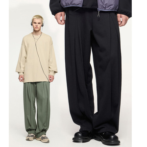 Pantalones Casuales de Moda Primavera-Otoño 2026, Diseño Diagonal con Escamas de Pescado, Cómodos y Versátiles - Product Image 1