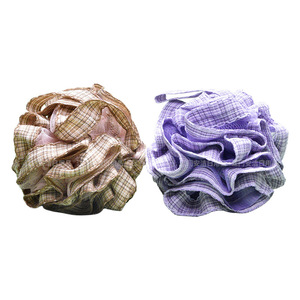 Japanese Style Checkered Mesh Bath Ball 60g Exfoliating Skin Care For Body Cleaning - Product Image 4