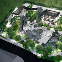 Conception de l'aménagement paysager de la cour de la maison, solution clé en main EPC, décoration de villa, construction, service d'ingénierie à guichet unique