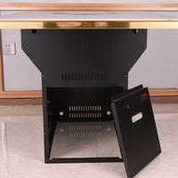 Table de barbecue intégrée coréenne, mobilier commercial, table à manger, tables et chaises de restaurant barbecue