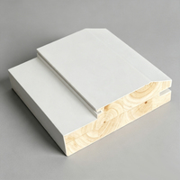 Marco de puerta de madera maciza al por mayor, conjunto de marco de puerta combinado personalizado de fábrica, marco de ventana, borde decorativo