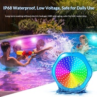 Lumière de piscine RGB, contrôle par application à distance, étanche IP68, CRI 100 élevé, éclairage sous-marin à intensité variable, lampe rythmique d'ambiance sous-marine