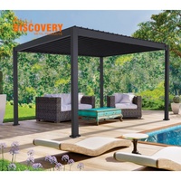 Fabricant de pergolas à lames orientables en aluminium |   Pergola extérieure 3x3m personnalisée avec écran et options en polycarbonate