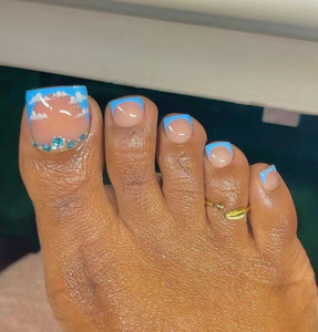 24 pièces/boîte, faux <span class=keywords><strong>ongles</strong></span> carrés rouges à la française, pointes roses, <span class=keywords><strong>ongles</strong></span> à presser tendance, décoration d'<span class=keywords><strong>ongles</strong></span>, outils de beauté pour <span class=keywords><strong>les</strong></span> <span class=keywords><strong>ongles</strong></span> <span class=keywords><strong>des</strong></span> <span class=keywords><strong>pieds</strong></span>, avec colle - Product Image 5