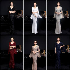 18576 # Роскошные платья для выпускного вечера с блестками, длинное праздничное элегантное платье для знаменитостей, платье-Русалка для женщин, вечерние платья для проведения ежегодной встречи - Product Image 2