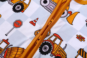 Custom Fold Over Cuff Sleeper Bamboo Viscose Baby Pajamas Newborn <strong>Kids</strong> Long Sleeve Double Zipper Bamboo Baby Romper - Product Image 3