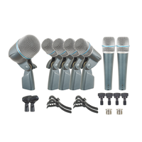 Ensemble de microphones à condensateur à diaphragme métallique professionnel TDS7-XLR, microphone pour instruments, pour l'enregistrement et les performances sur scène