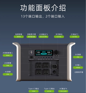 Portable Energy Storage BATTERY Portable Power Station 2600S 640000mAh A2000 2600W 640000mAh Portable Energy Storage BAT - Product Image 4