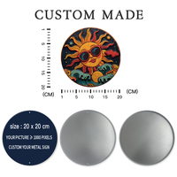 Pancarte Murale Ronde Personnalisée en Métal – Décoration Vintage sur Mesure pour Bar, Café, Maison, Cuisine, Cave à Hommes, Garage – Cadeau d'Art Mural